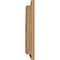 Ekena Millwork Quarter Round Top Right Functional Western Red Cedar Gable Vnt w/Brick Mould Face Frame, 08"W x 20"H GVWQR08X2000SFUWR - alternate 4